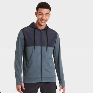 Mens All In Motion Athletic Jacket Blue Sz L